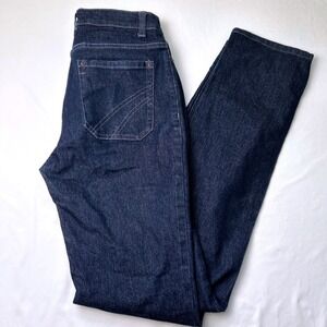 Apparel Collection Womens Mid Rise Straight Leg Dark Wash Jeans Size 6 Classic